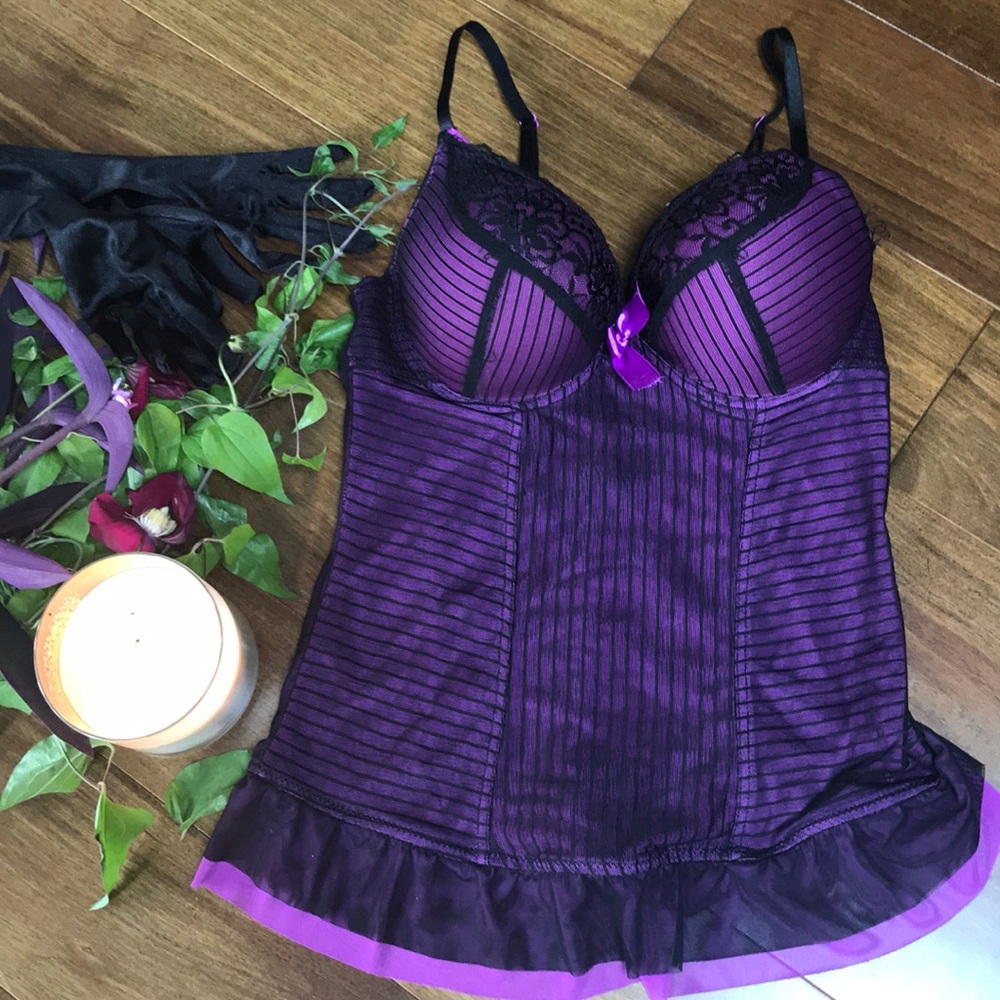 XL Purple Babydoll Lingerie